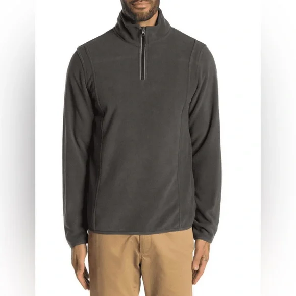 Vintage 1946 NWT Mens Partial Zip Fleece Knit Sweater